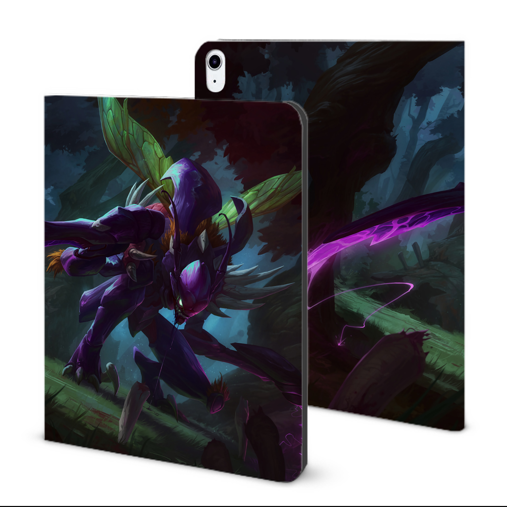 （画像用） リーグ・オブ・レジェンド League of Legends LOL IPad ケース ブック型 PUレザー TPU 耐衝撃 軽量 薄型 ペン収納なし 全面保護 IPad 各モデル対応